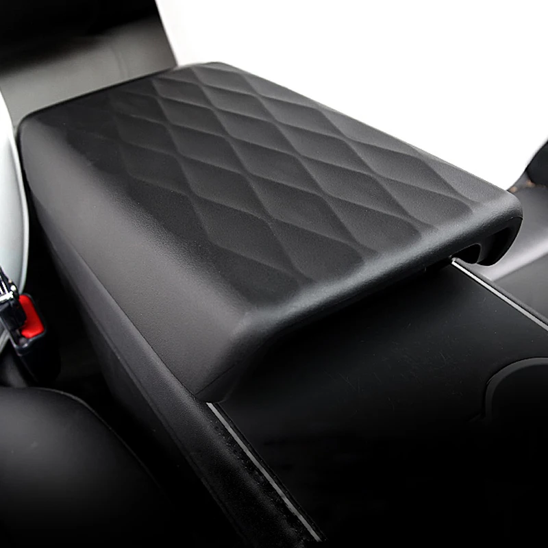 For Tesla Model Y Model 3 (highland) 2024 Central Console Armrest Cover TPE Wear-Resistant Decor Armrest Box Protector