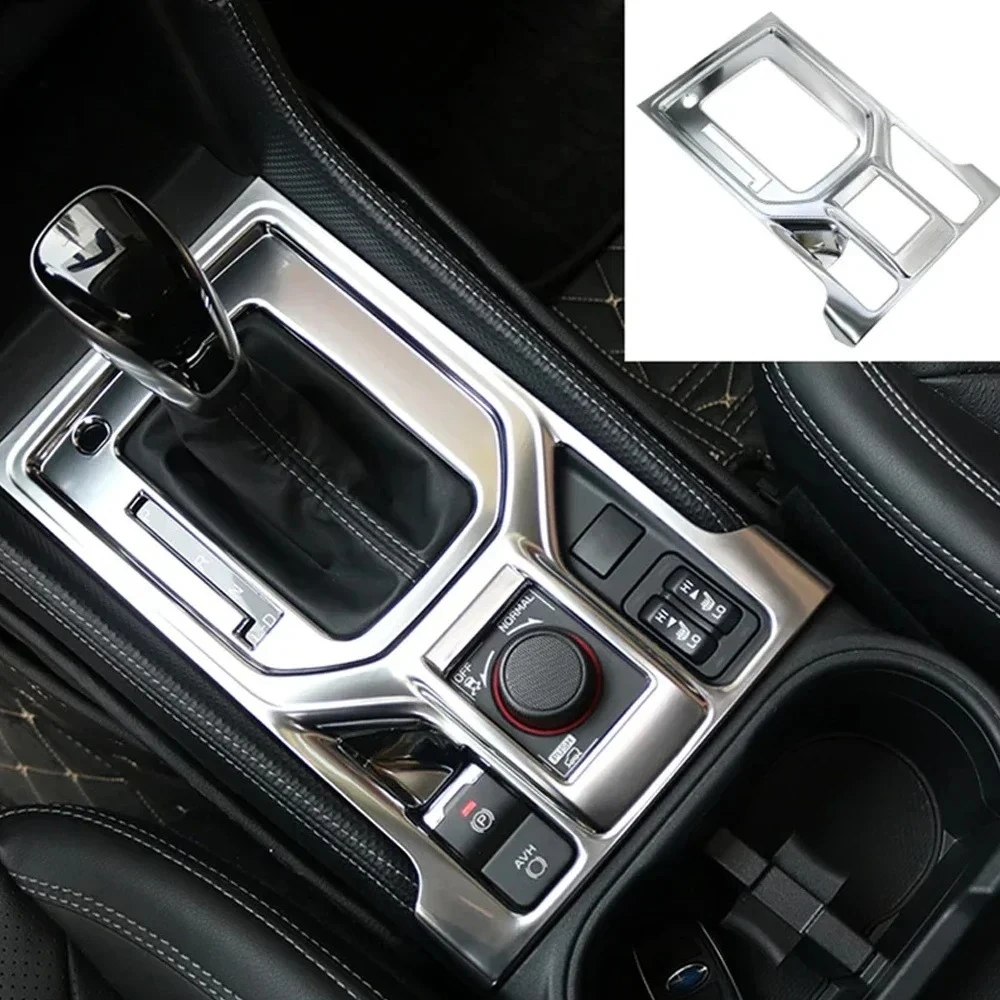 Auto Half-Pack And Full-Pack Gear Panel Decorated Sequins Frame For Subaru Forester SK 2019 2020 2021 Car Interior Accessories