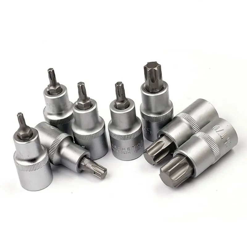 

BHTS-10PCS Sleeve Tool Parts Machine Repair Auto Repair Tools Blue&Silver Small Socket Set Car Tools