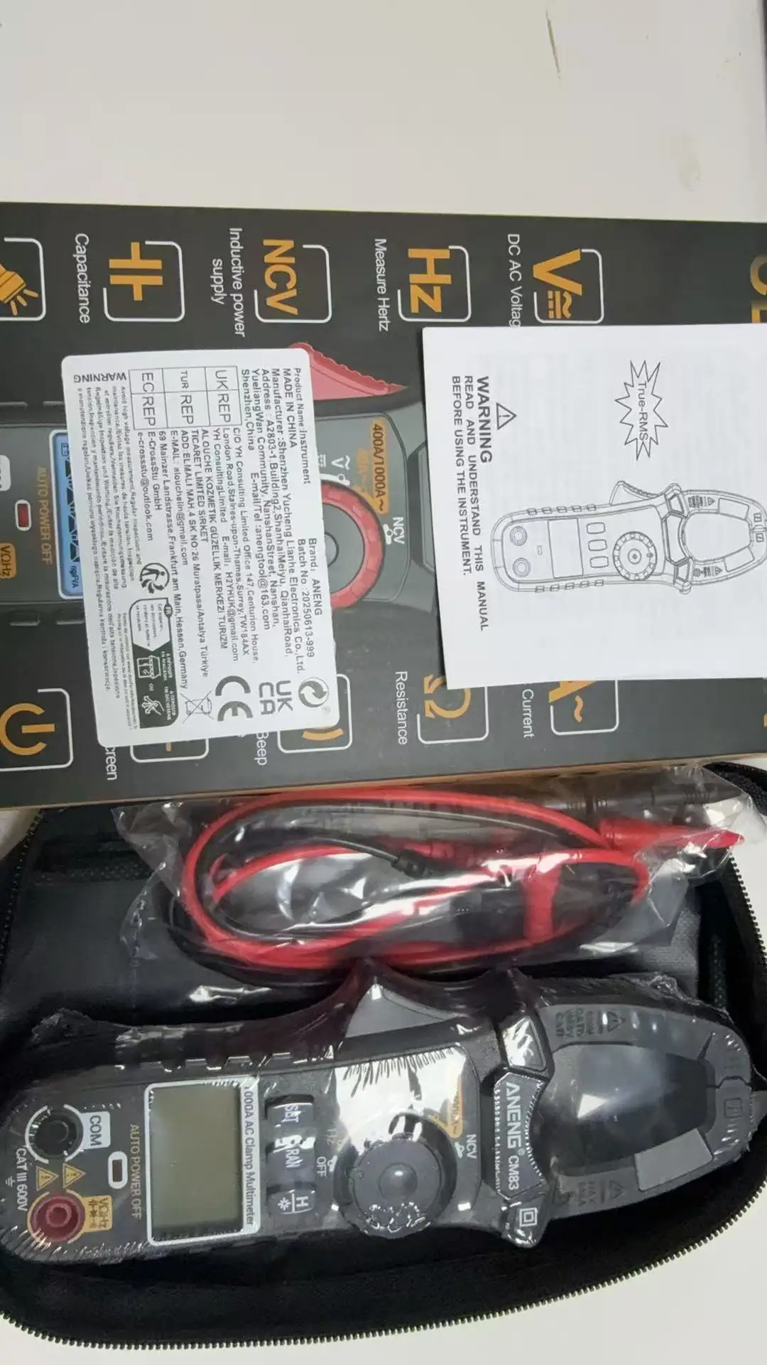 

ANENG Multimeter Digital Clamp Meter AC/DC Current Voltmeter NCV High Precision 6000 Counts multimetro Tester Electrician Tools