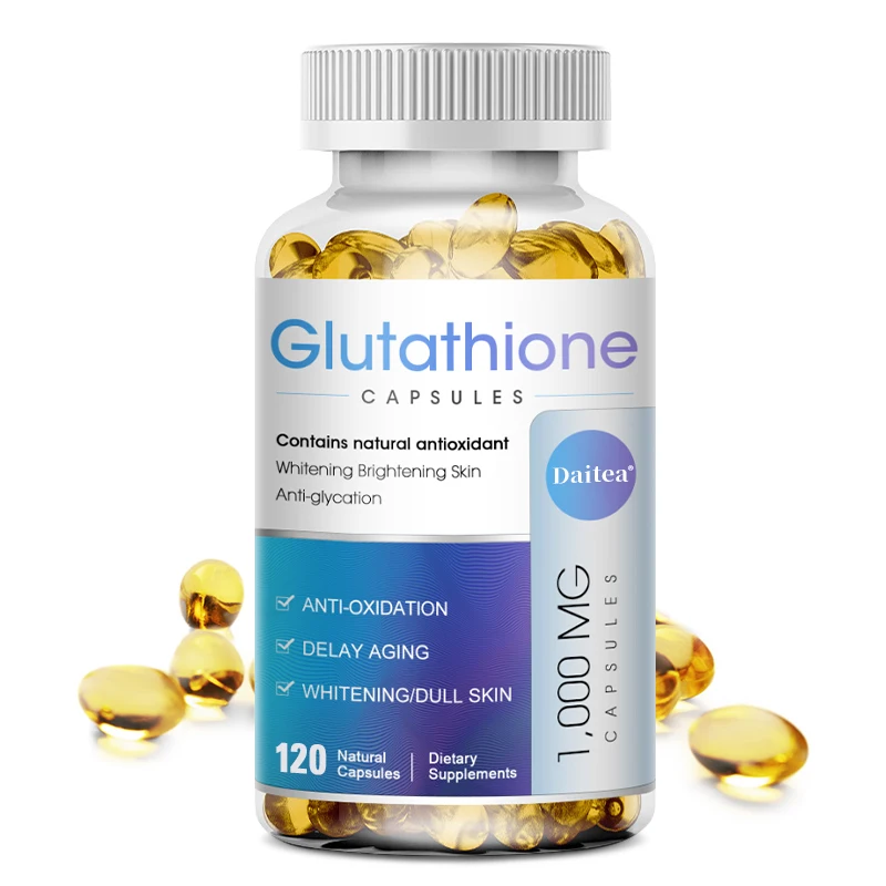 Glutathione Capsules for Antioxidant, Detox, Immune System Skin Beauty, Liver Health Support Supplement