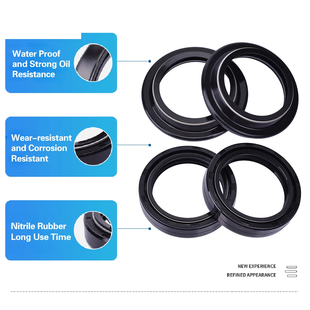 

41x54x11 Front Fork Oil Seal 41 54 Dust Cover For Kawasaki VN1500 J/R Vulcan 1500 Drifter VN1500A VN 1500 VN1500B Vulcan 88 SE