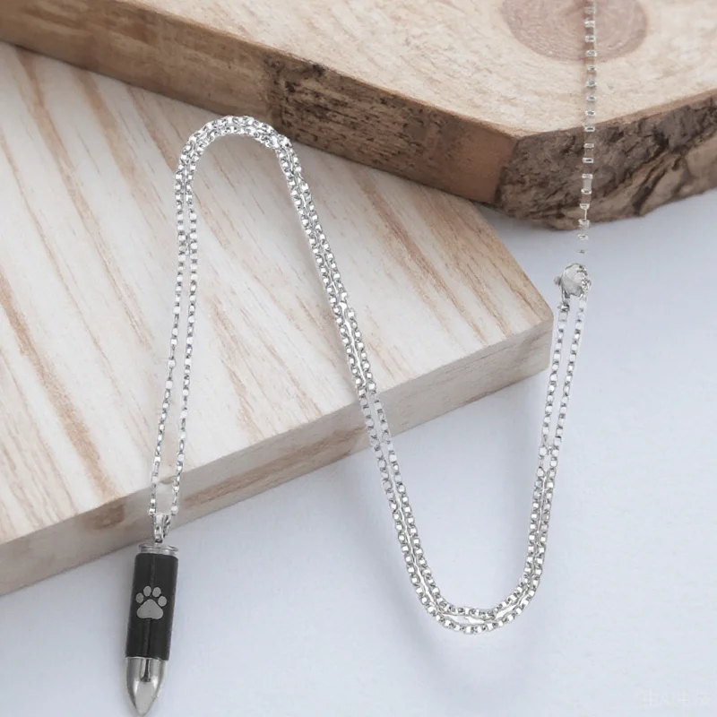 

Мемориальное ожерелье с принтом лапы для домашних животных, урна с пеплом, кулон, ювелирные изделия для кремации, подарок на память для собак, минималистичный дизайн, подарок