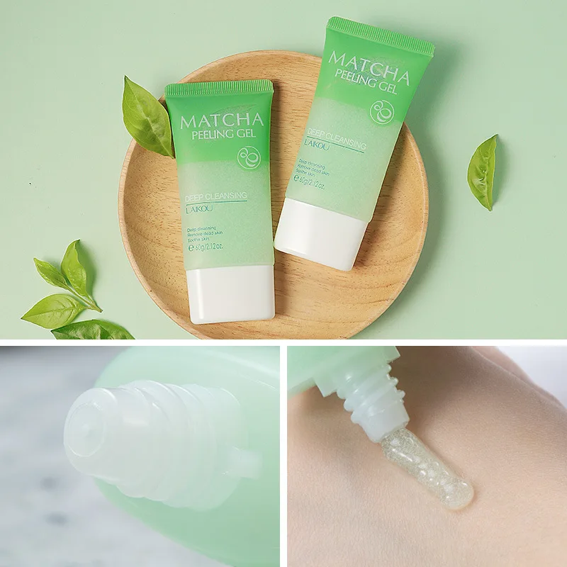 LAIKOU matcha pleťový drhnout gel hluboká úklid perte oloupávací obličej krém cleanser hydratační mazat ovládání pleť péče exfoliator