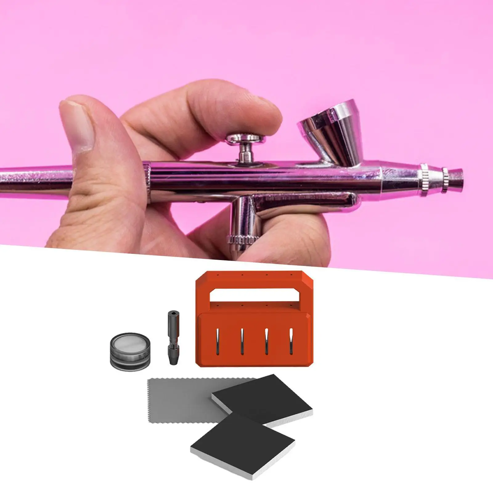 Aribrush Needle Repair Tool Portable Crafts Airbrush Sprayer Accessories Repairment Restoration Kits Airbrush Needle Sharpening