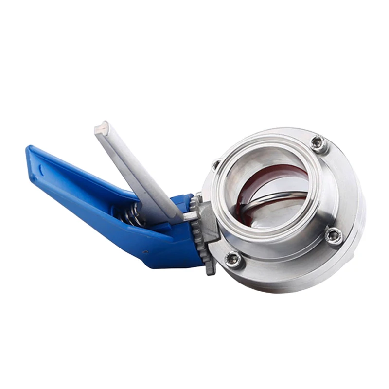 

19/25/32/38/51/76 мм быстроразъемный дроссельный клапан из нержавеющей стали с зажимом, санитарный ручной дроссельный клапан с зажимом