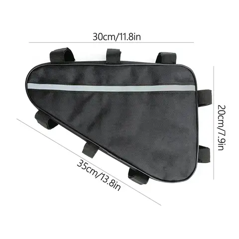 Triangle Battery Bicycle Pack Waterproof 210D Oxford Cloth Converted MTB Road Bike Tube Frame Case Storage Bike Bag