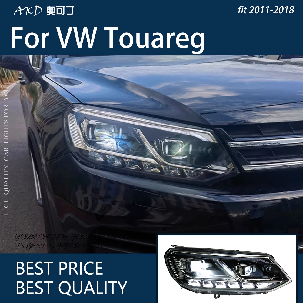 

Car Lights for VW Touareg 2011-2018 LED Auto Headlight Assembly Upgrade 2024 Newest Design Bifocal Lens Exterior Accessories