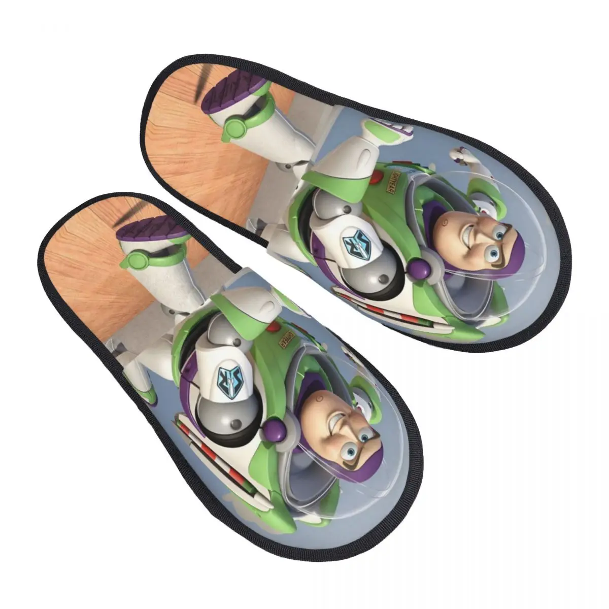 

Винтажные домашние тапочки «История игрушек», женские удобные тапочки без шнуровки из пены с эффектом памяти, тапочки для спальни Buzz Lightyear