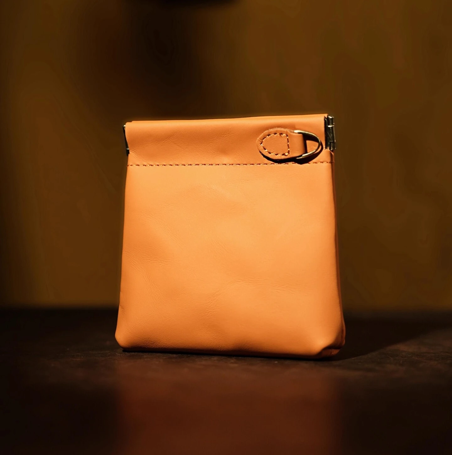 

Handmade vegetable-tanned cowhide coin purse mini coin pouch lipstick holder key pouch