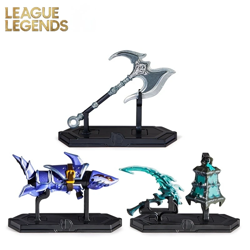 2024 in stock Authentic action figure LOL League of Legends Championship Series Finals Jinx Darius Thresh Pocket Weapon Ornament