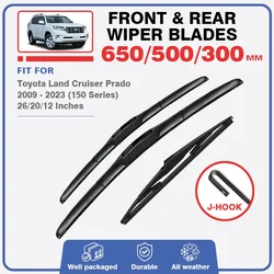 Front Rear Wiper Blades For Toyota Land Cruiser Prado 150 J150 2009 - 2023 Windshield Brush Windscreen Window Accessories Parts