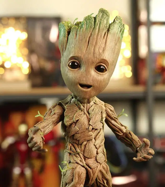 Marvel Guardians of The Galaxy Groot Cute Baby Tree Man Joints Moveable BJD Action Figure Toys