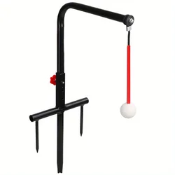 Golf Swing Trainer Durable Iron Golf Practice Swing Groover Hitting Training Aid Golf Accessories for Any Level