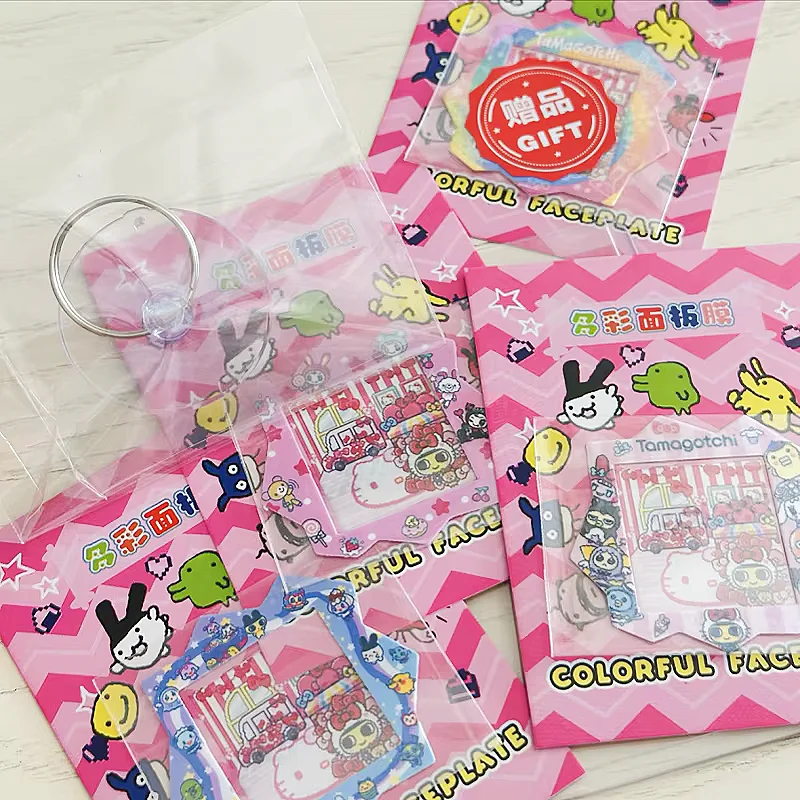 ชุดฟิล์มกันรอยหน้าจอทามาก็อตจิ พาราไดซ์สุดน่ารัก - สติกเกอร์แผงสีสันสดใสและฟิล์มป้องกันสำหรับสัตว์เลี้ยงอิเล็กทรอนิกส์