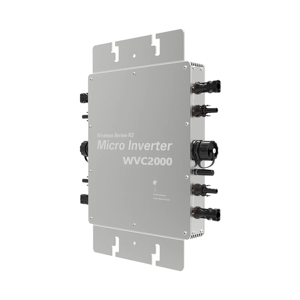 WVC MPPT شبكة التعادل العاكس 1200 واط 1400 واط 1600 واط ل 4 دوائر المدخلات الكهروضوئية لوحات DC22V60V إلى AC220V110V
