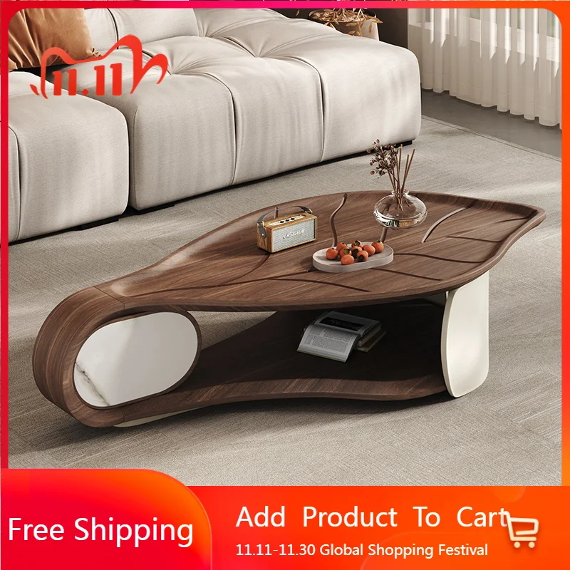 

Unique Luxury Coffee Table Decoration Bedroom Modern Wood Designer Moving Side Table Living Room Mesas Bajas Home Furniture
