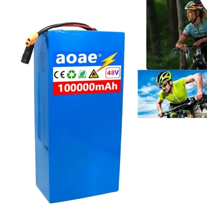 48V 100Ah 13s6p Epoxy board lithium battery pack 2000W electric bicycle unicycle battery with built-in 50A BMS+54.6V 2A charger