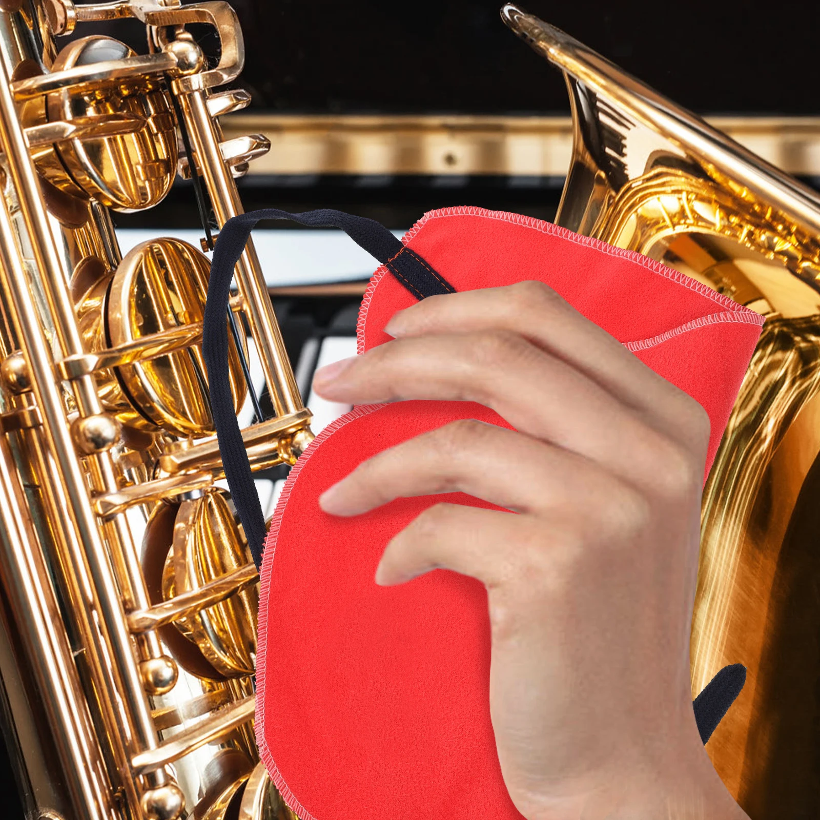 

Cleaning Cloth for Clarinet Flute Saxophone Yellow Soft Durable Material Inside Tube Wiping Tool Wind Instrument