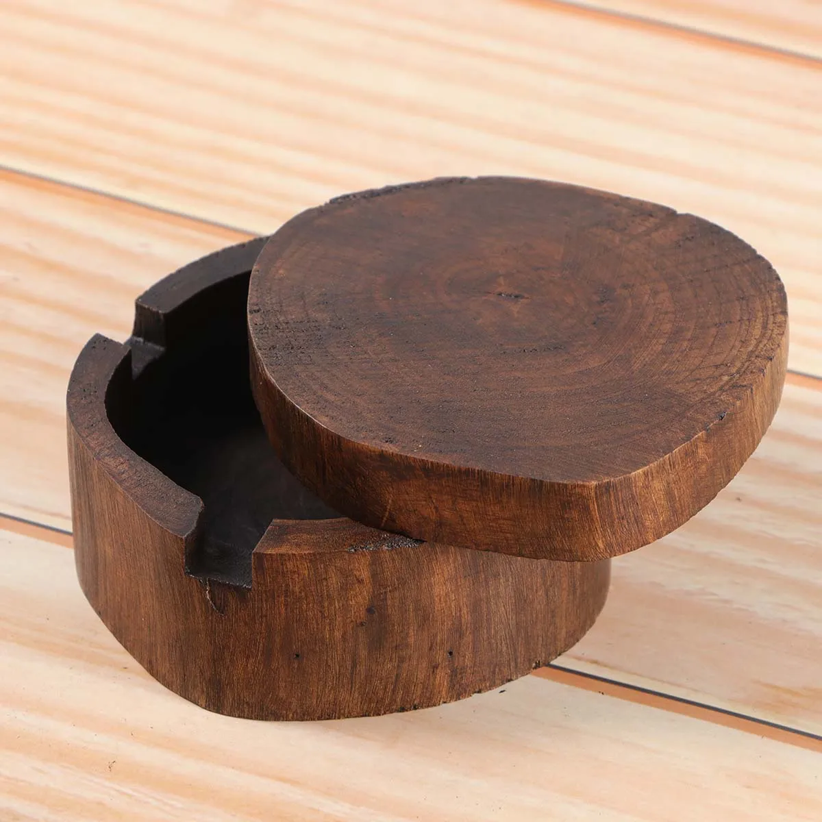 4 بوصة الخشب منفضة سجائر زخرفة منفضة سجائر الإبداعية حامل سيجار للمنزل بار مقهى فندق ديكور خمر زخرفة التدخين #1