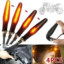 4/8PC Universal LED Motorcycle Turn Signal Light 12v IP68 Blinker Rear Lights Lamp Accessorie Waterproof Amber Flasher Indicator