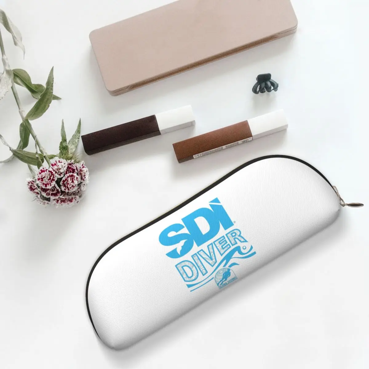 Scuba Diving International (SDI) Pencil Cases Pen Holder Storage Stationery Supplies Large Storage Pen Box Pencil Bag