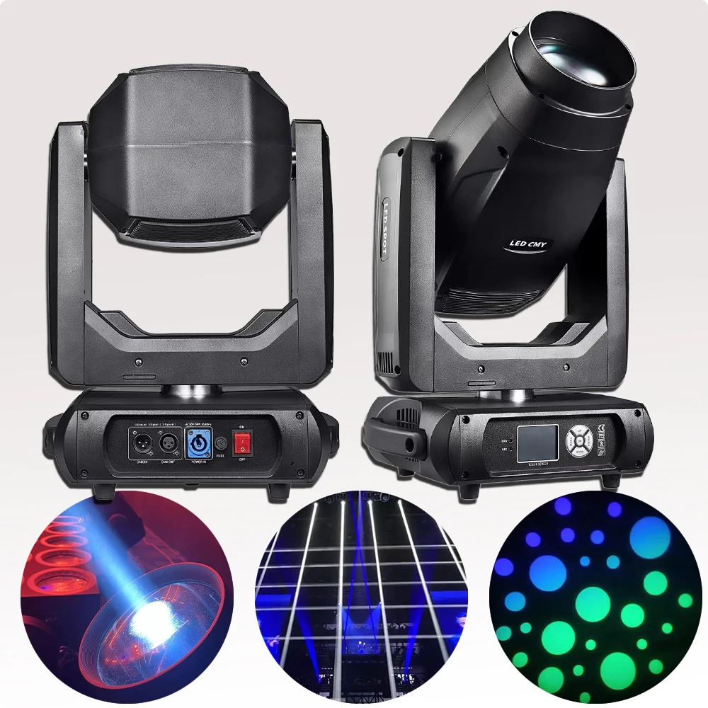 YUER-LED Moving Head Light, 3in 1 Feixe de Lavagem Spot, CTO CMY, Pro Theatre, Teletorium Stage Beam, DJ Party Equipamento de Iluminação, 500W