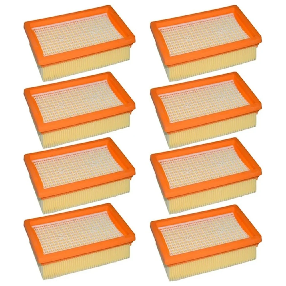 HEPA Filter 8Pcs Replacement For Karcher MV4 MV5 MV6 WD4 WD5 WD6 Vacuum Cleaner Accessories Parts