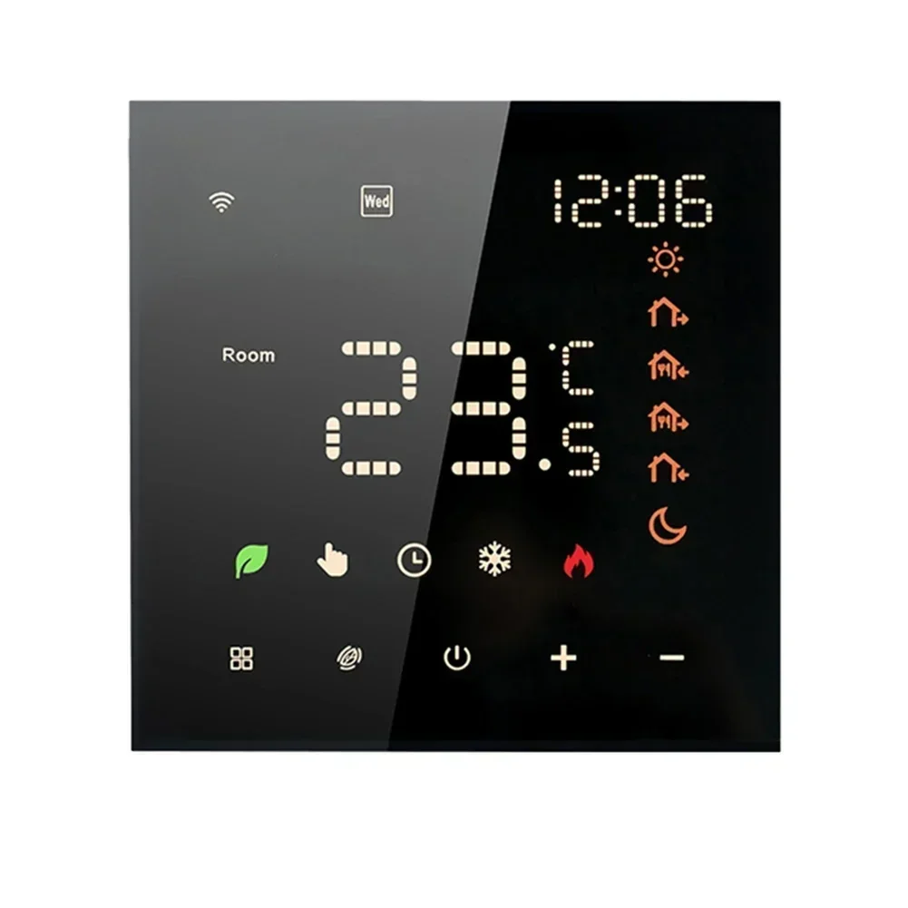 

LCD Touch Screen Thermostat Voice Control App Control Accurate Temperature Weekly Programmable Smart Thermostat