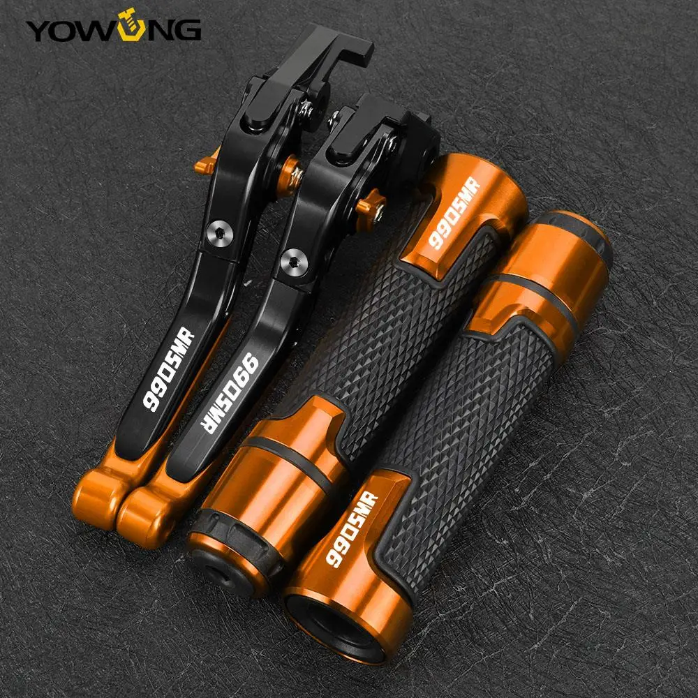 

990 SMR FOR 990SMR 2009 2010 2011 2012 2013 Motorcycle Accessories CNC Aluminum Brake Clutch Levers Handlebar Handle Grips Ends