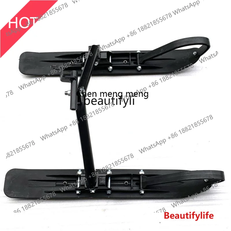scn8617 GY  Modified Snow Two-Wheel Off-Road Motorcycle Accessories Rubber Track Wheel Sled Board Driving Wheel
