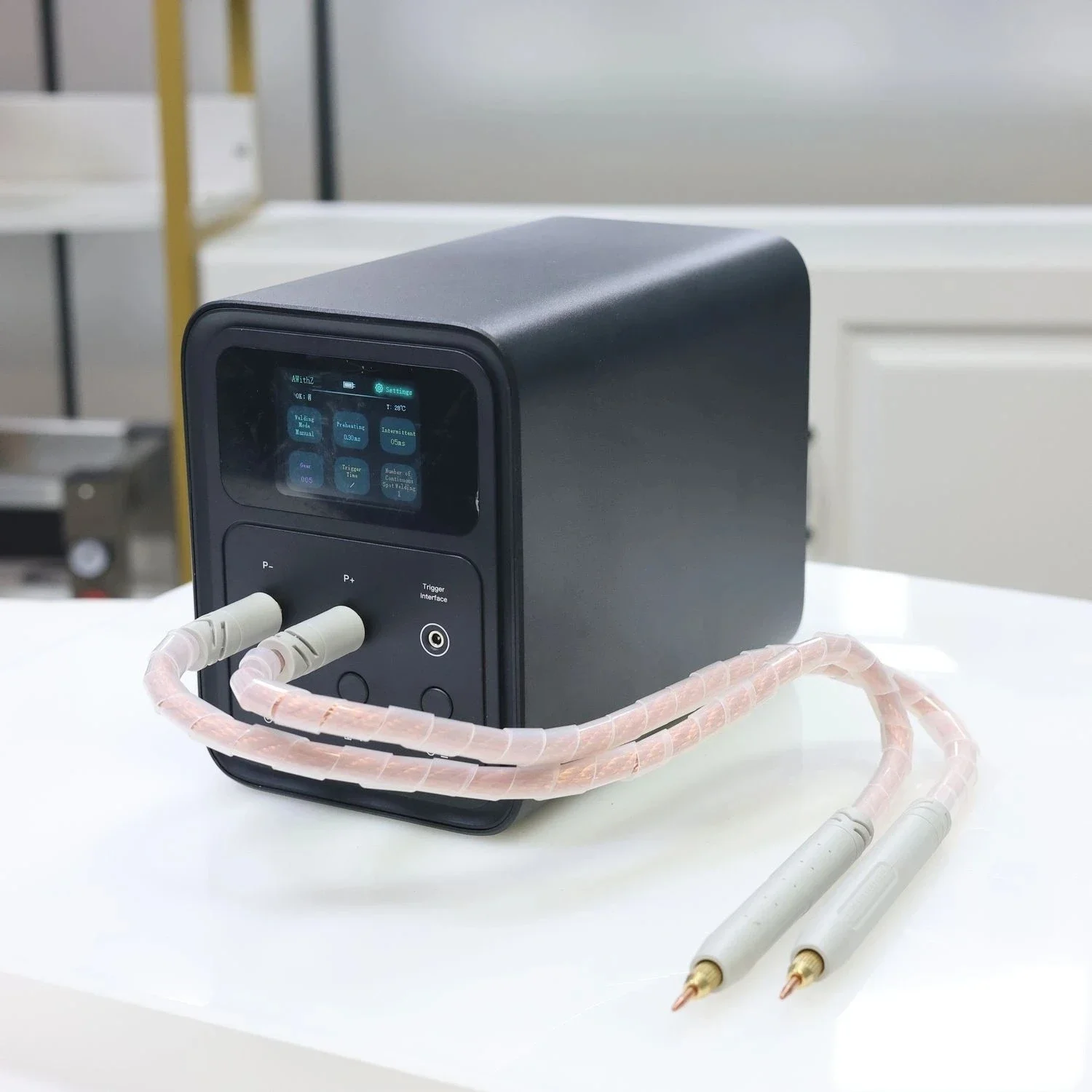 

Portable P120D Battery Welder with Plastic/Aluminum Case Aluminum 0.6mm, copper 0.5mm, nickel-plated, steel sheet 2mm