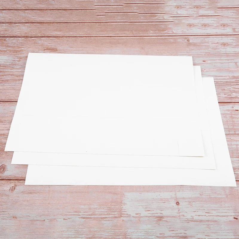 100แผ่นฉลากที่อยู่กระดาษเปล่าแบบด้านที่สามารถพิมพ์ได้70X37.1Mm กาวในตัวสีขาว