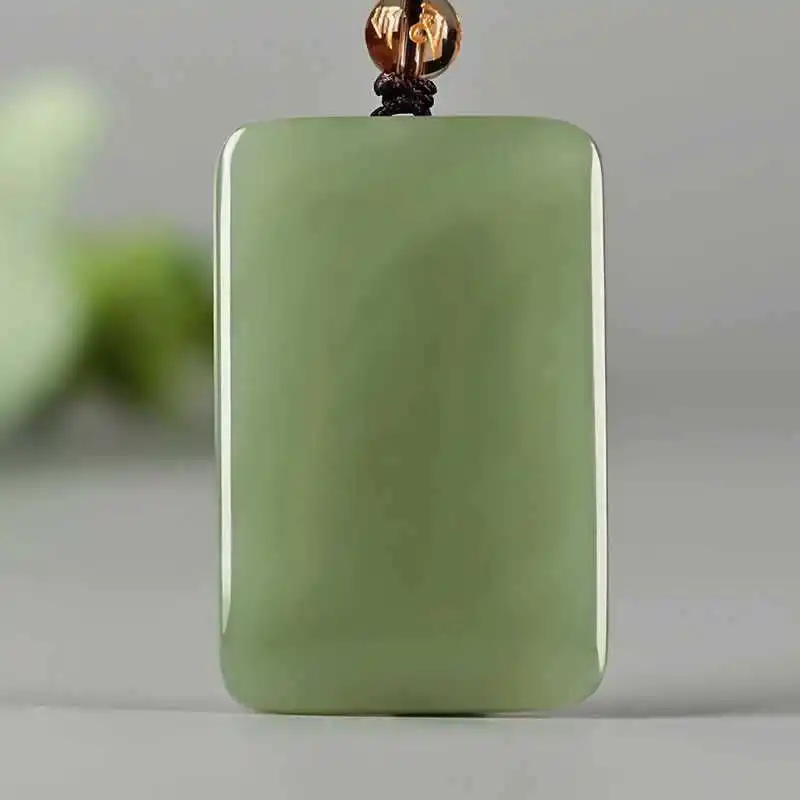 

Real Hetian Safe Men and Women Couple's Necklace No Matter Brand Jade Pendant