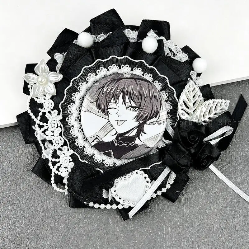 Niedliche Schleifenrosette Itabag Abzeichenständer Handgemachtes DIY 55-60mm Pin-Tablett-Basis Anime-Abzeichen ‌ Halter für Itabag-Dekorationseinsatz-Zubehör – Detail 4