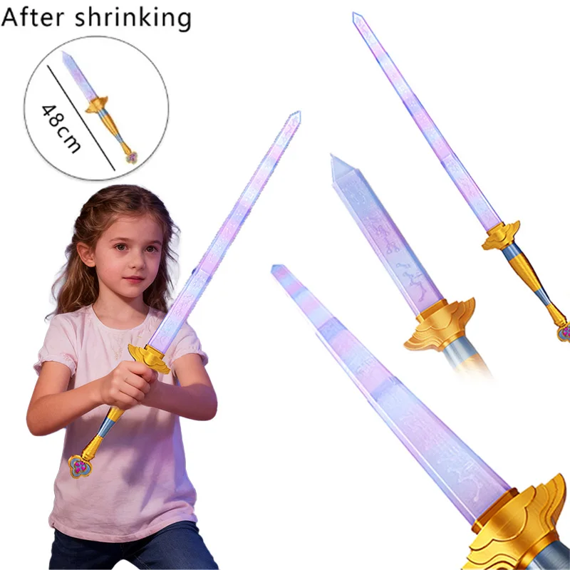 Accessoires de jeu de rôle de haute qualité pour groupe de filles démoniaques : Épée symbole Lumi, accessoires d'épée longue violette, accessoires de jeu de rôle