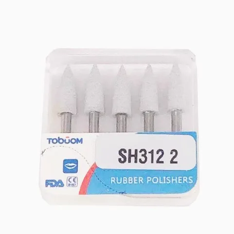 1 Box Lab Rubber Polisher, Resin Polishing Head, Porcelain Resin Polishing Tool 5pcs/box s