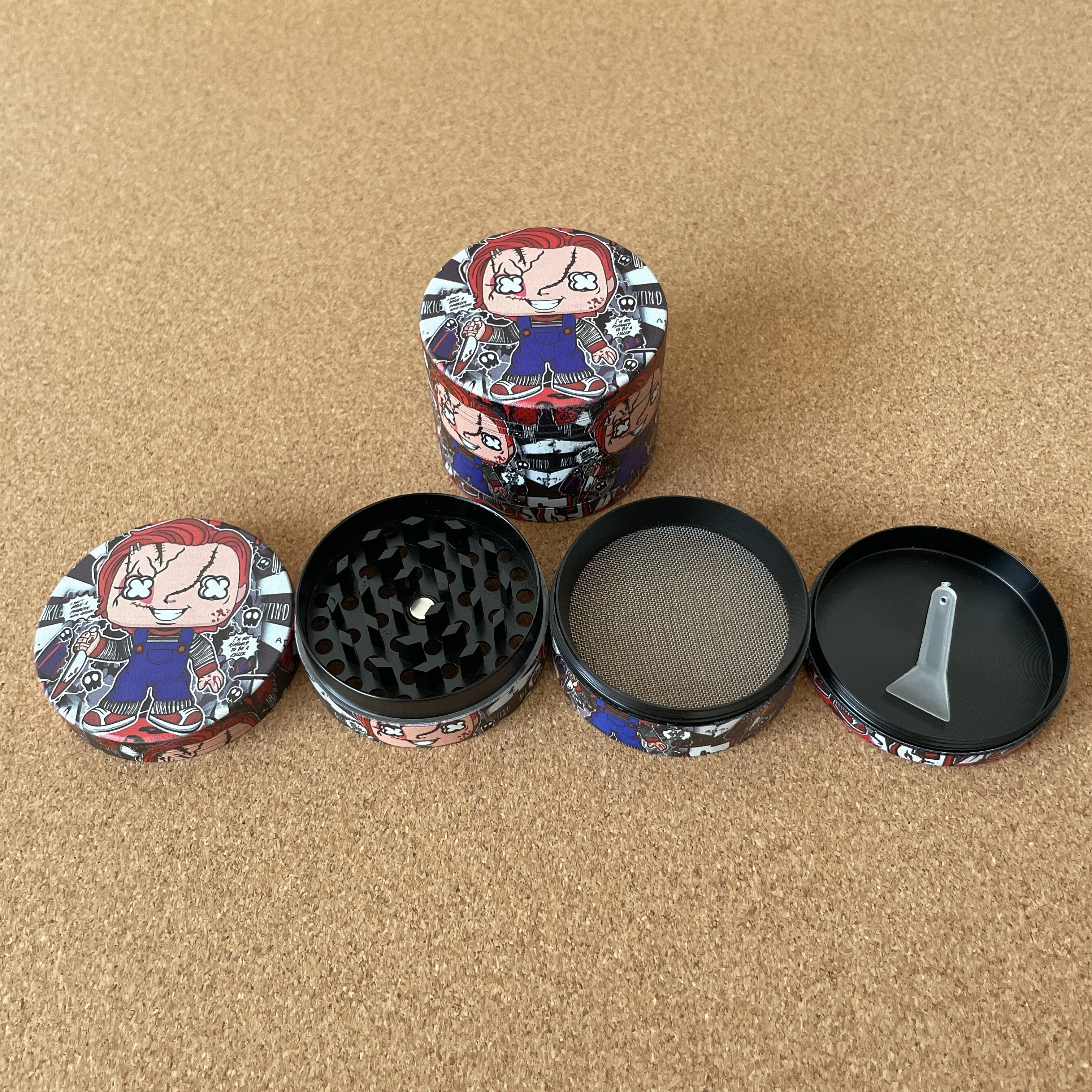 2 بوصة/50 مللي متر الصبي مع ندبة معدنية عشب طاحونة التدخين الملحقات #6