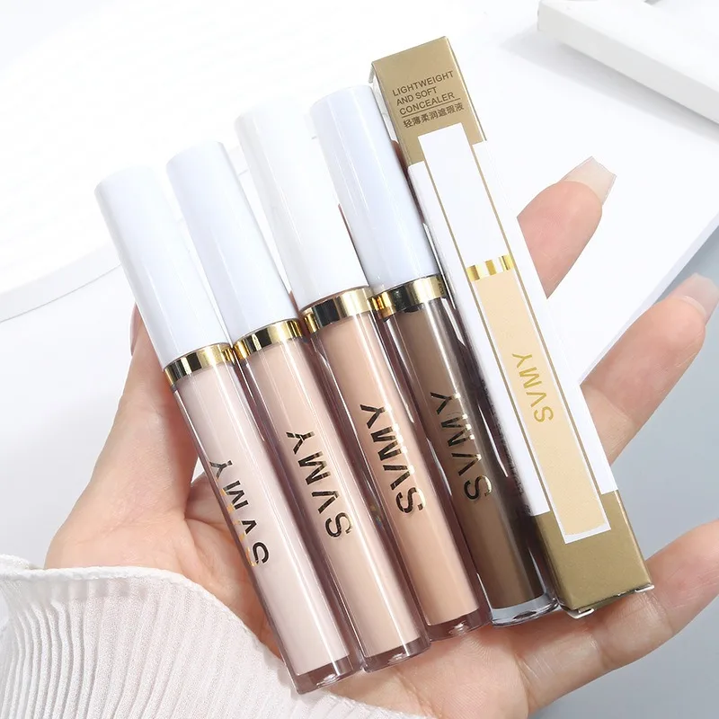 Feuchtigkeitsspendende Aufhellende Concealer-Creme Volle Deckkraft Foundation Abdeckung Akne Augenringe Ölkontrolle Flüssiger Gesichtskontur-Stift – Detail 2