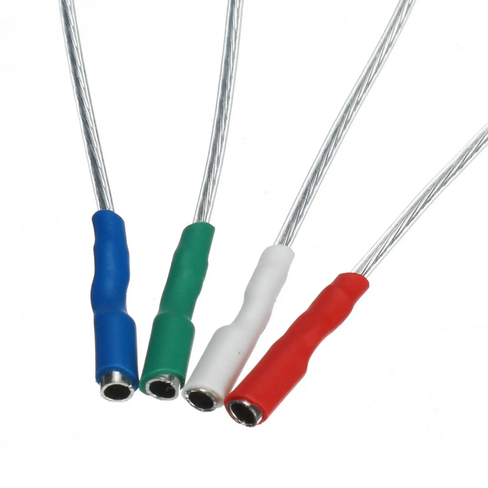 4 pièces/lot fiable haute qualité 7N argent plaqué platine Phono cartouche Headshell fils câbles pour broches 1.2mm-1.3mm