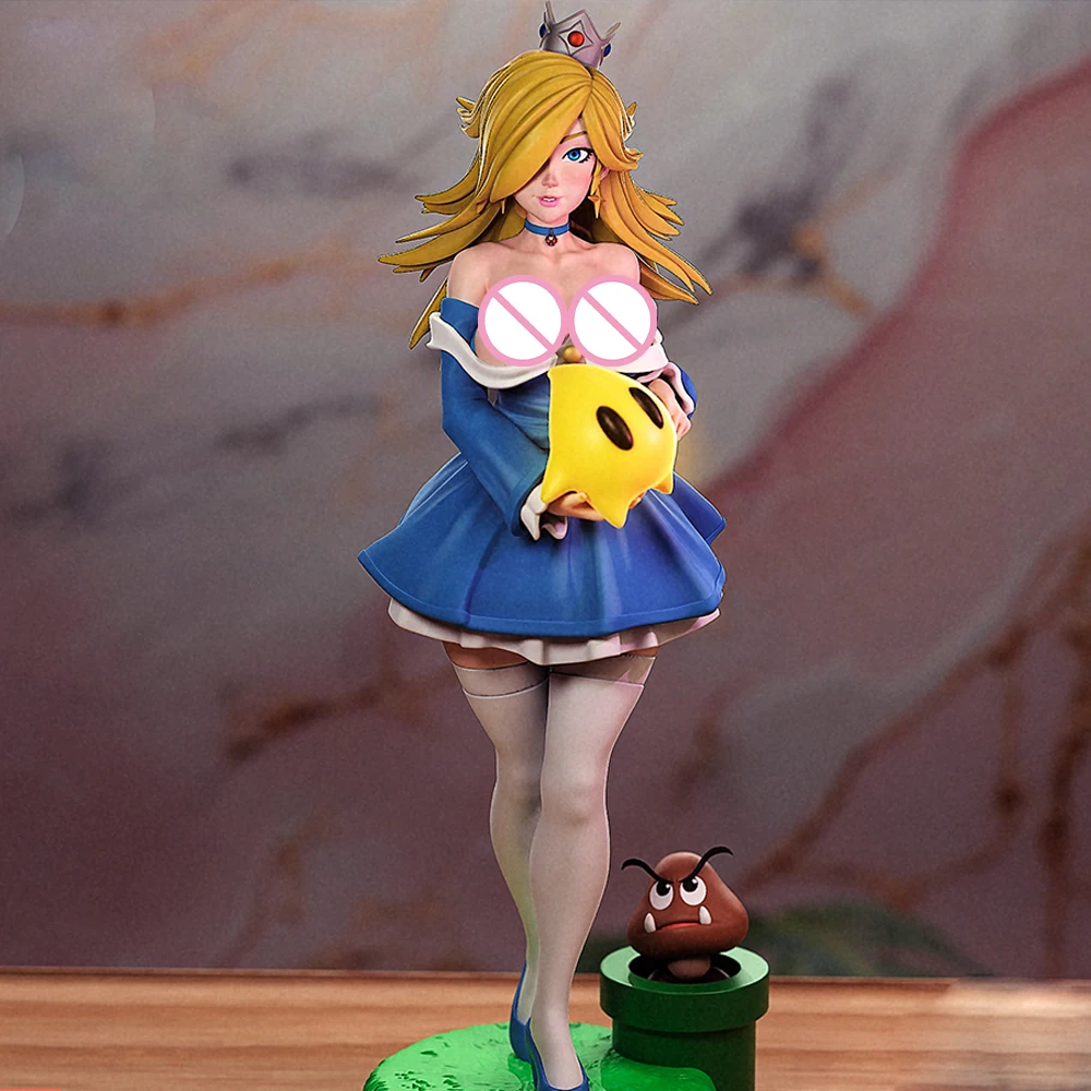 

1/24 Belle Peach Princess Grey Resin Figurine Toy Unpainted GK Doll Unassembled 3D Print Assembly Miniature Reduction Statue Toy