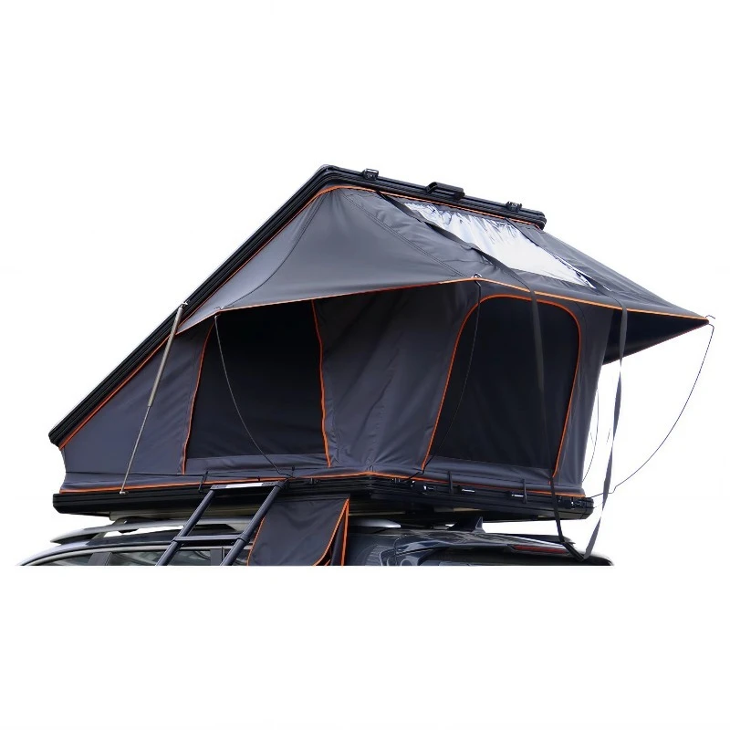 Quick Setup Four-Season Straight Bracing Type Hard Shell Roof Hydraulic Struts Mattress Ladder 2-3 Person Automatic Opening