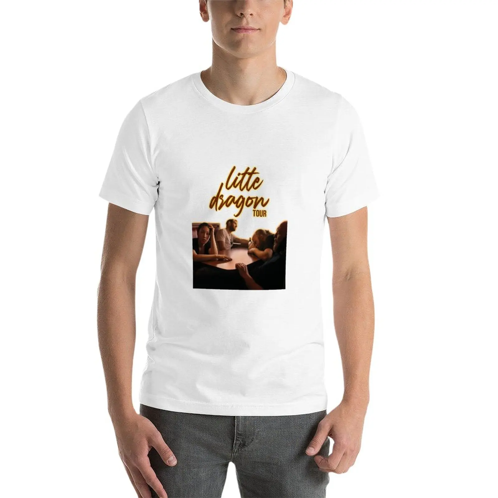 New LITTLE DRAGON TOUR T-Shirt Anime t-shirt boys white t shirts oversized t shirt men