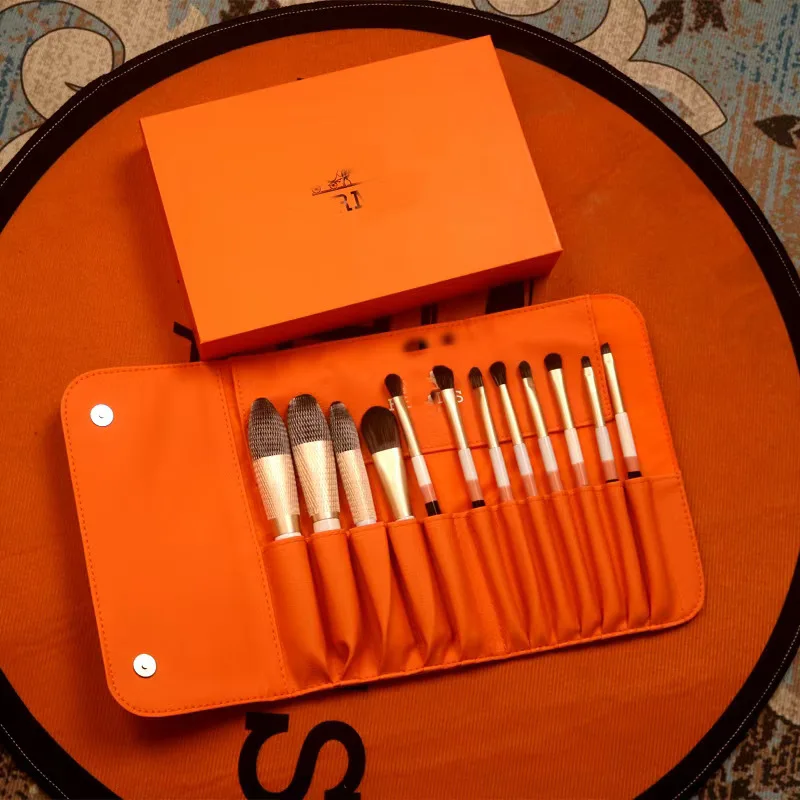 

Carriage Twelve-piece Makeup Brush Set Wool Manufacturing Gift Box Packaging Home Office Gift Box Women