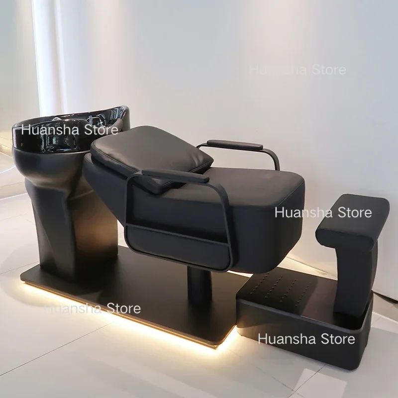 

Beauty Barber Nail Salon Chair Sink Wash Hair Professional Shampoo Chair Hairdressing Meuble Coiffure Salon Furniture LJ50SC