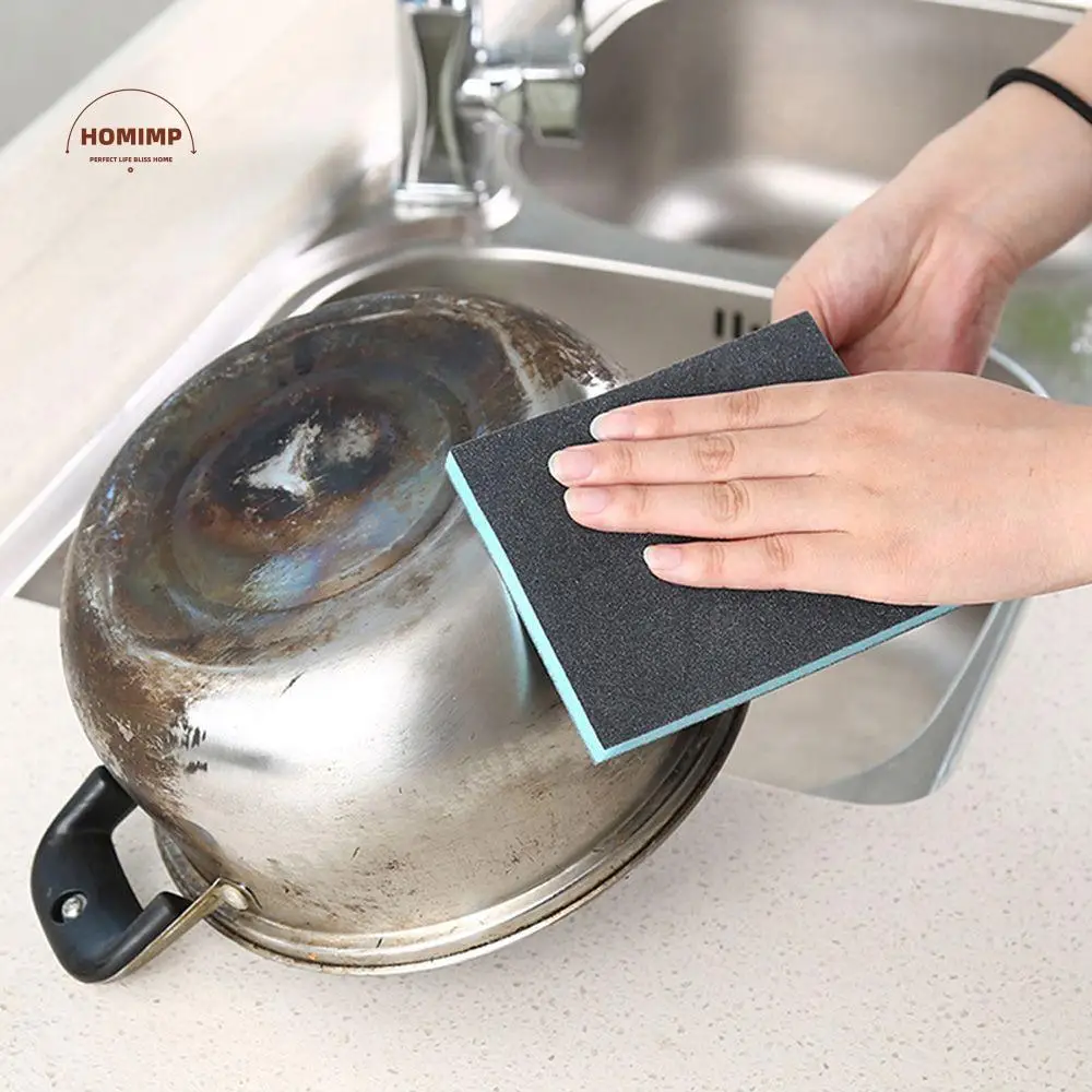 

Useful Portable Gravel Sandpaper Sanding Abrasive Cleaning Brush Kitchen Tool Diamond Sand Sponge Polishing Pad