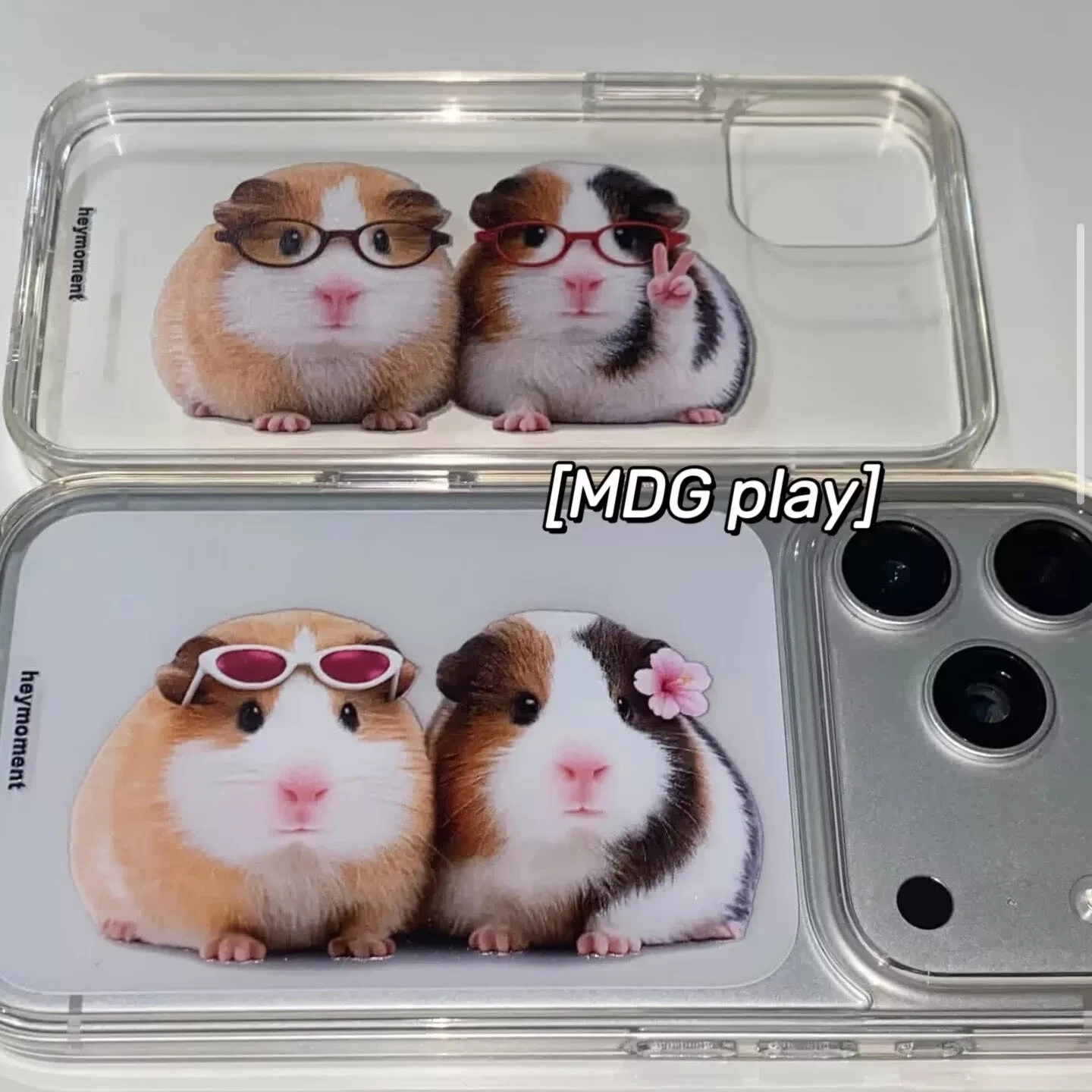 Funda Transparente Kawaii con Diseño de Conejito y Flores para iPhone 17 16 15 14 13 12 11 Pro MAX MINI XR XS 7 8 Plus 17air 16e