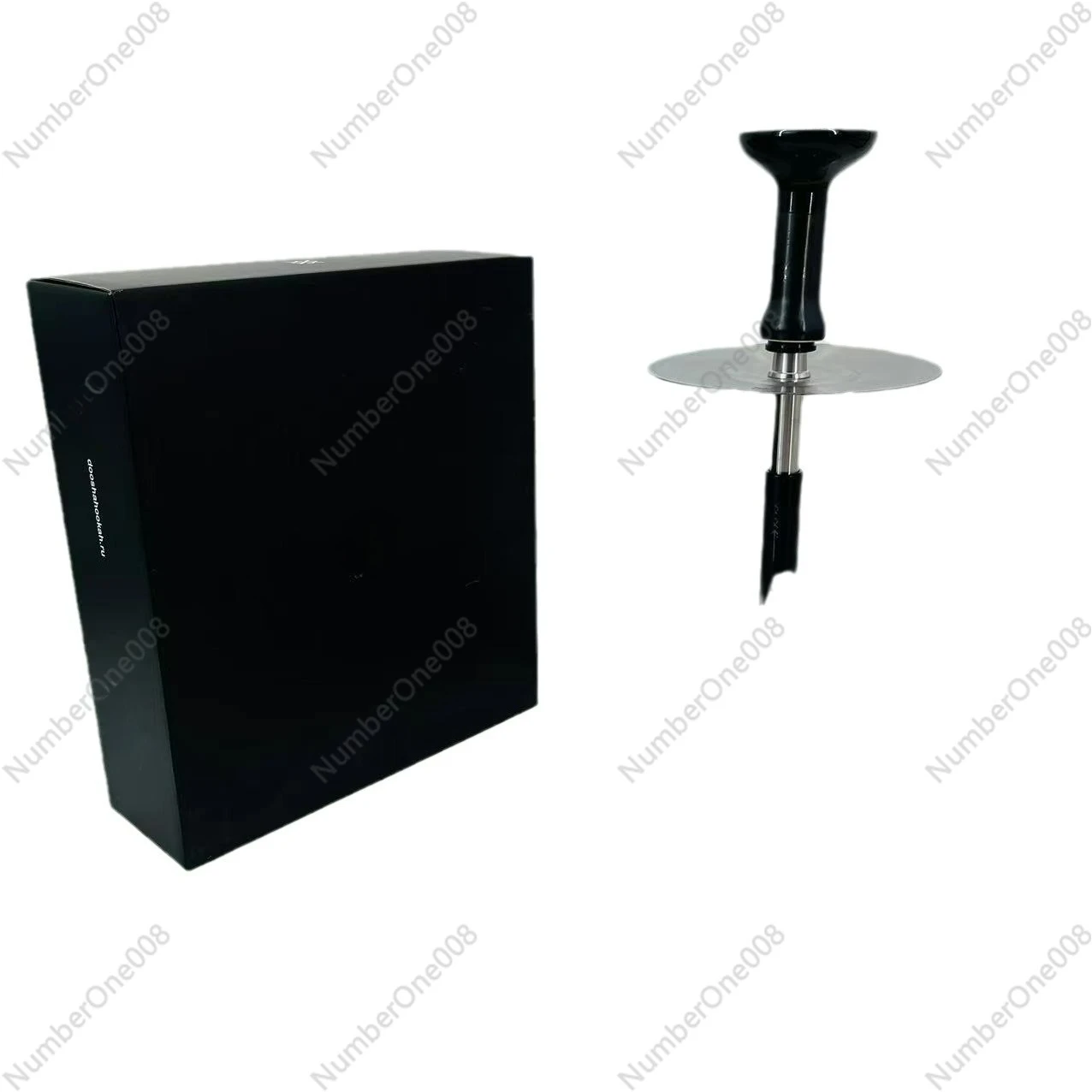 

Premium Stainless Steel Hookah Set with Ceramic Bowl, Elegant Gift Box Includes Glass Water Bottle and Complete Accessories