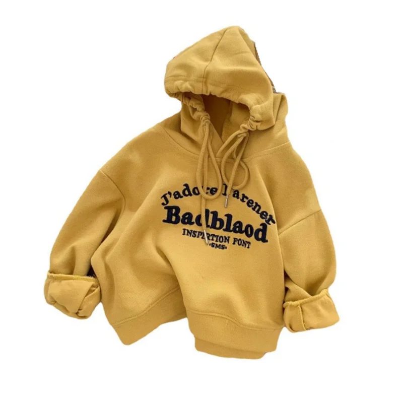 Boys Hoodies Sweatshirts Cotton Tops Outwear 2023 Lapel Spring Autumn Windproof Kids Plus Size Children\'s Clothing