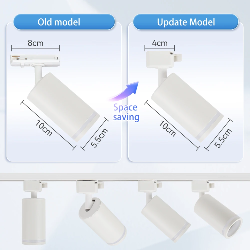 Led أضواء المسارات GU10 الأضواء 110 فولت 220 فولت المسار قلادة داخلي للمنزل ديكور المطبخ غرفة نوم تجهيزات الإضاءة السقف المسار الإضاءة